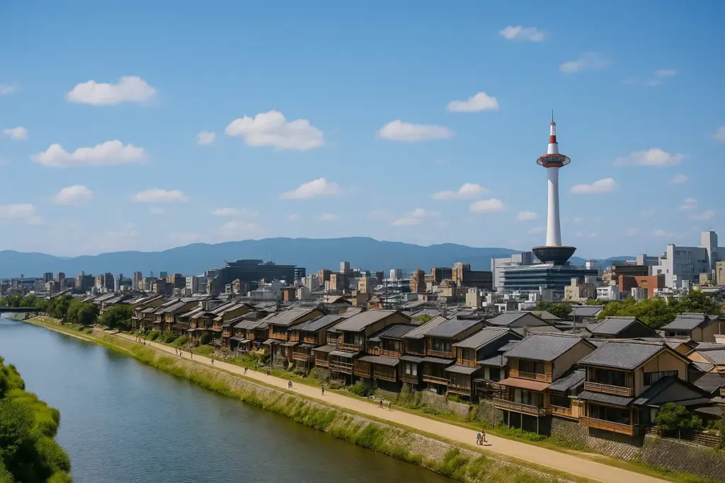 京都市・亀岡市・滋賀県・大阪府のエアコンクリーニング対応エリアのイメージ