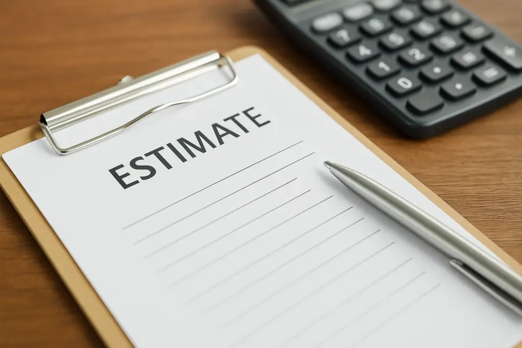 株式会社Kanbiの法人向けエアコンクリーニング見積書イメージ｜ご依頼の流れ